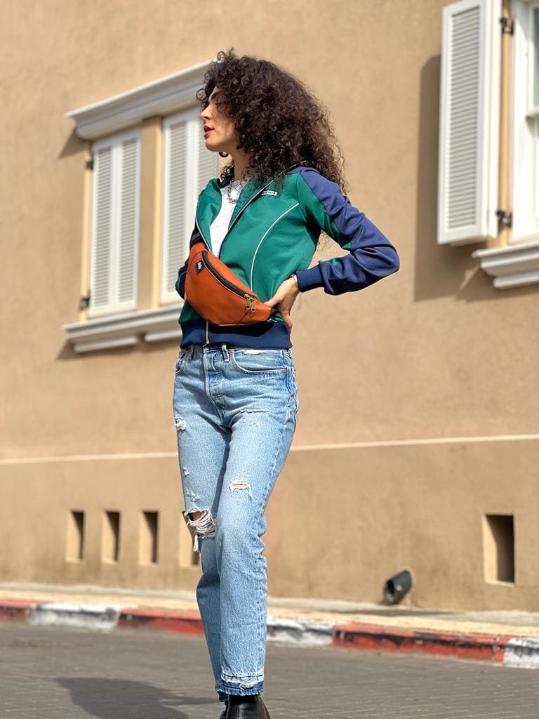 פאוץ' רוני כתום חמרה