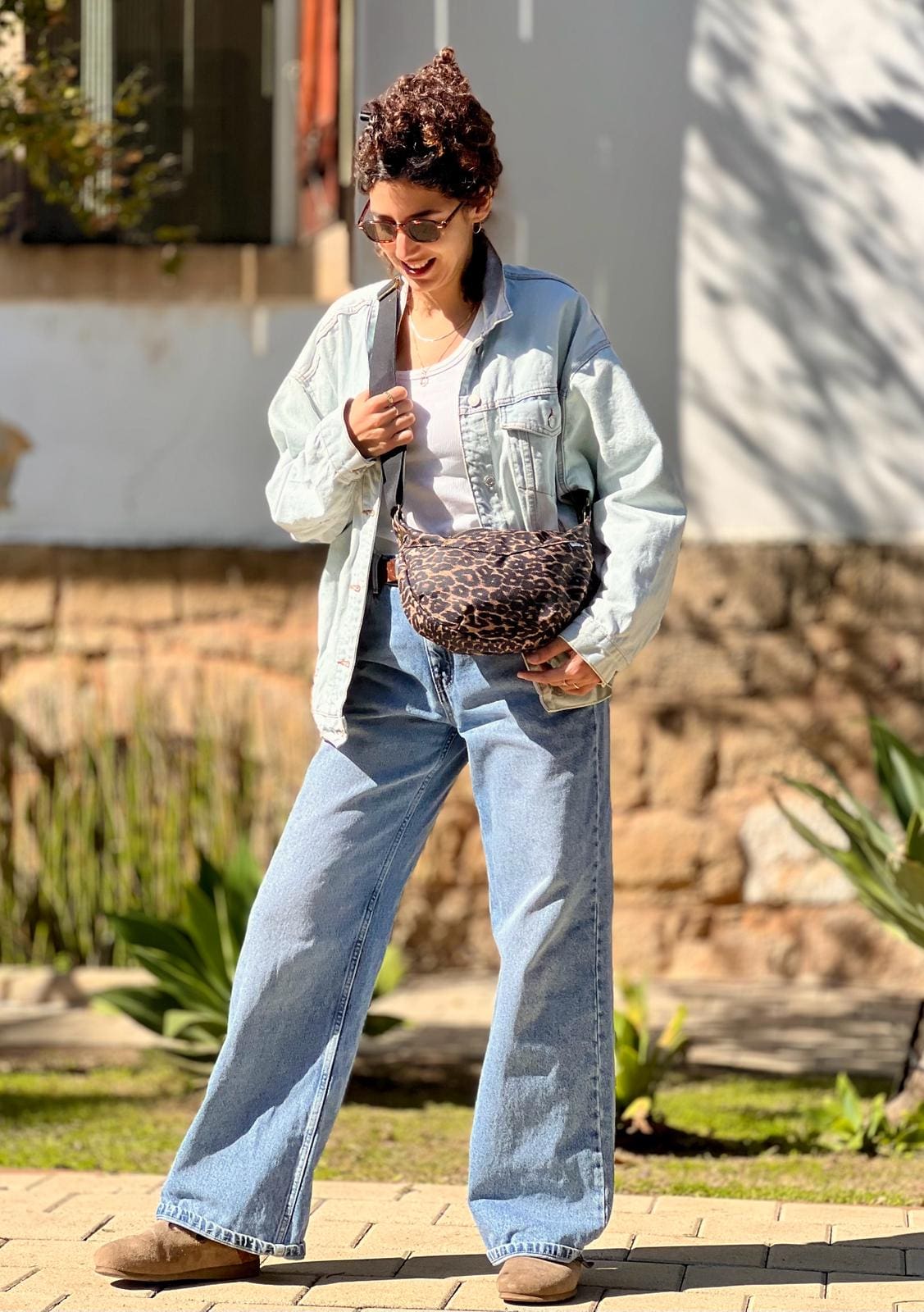 תיק צד ויטל מנומר חדש