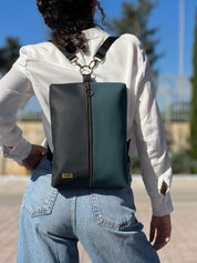 תיק נעם שחור עם טורקיז נובוק