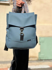 תיק מיני סטודנטס כחול אפור קרבון