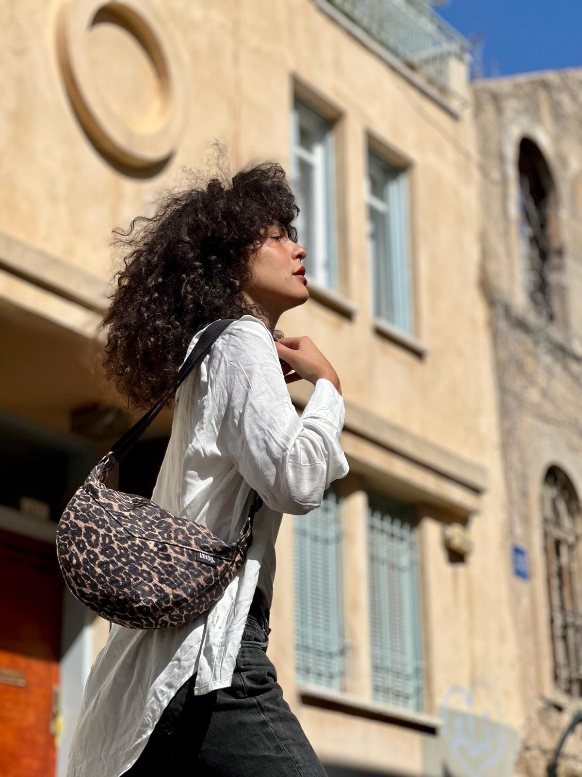 תיק צד ויטל מנומר חדש