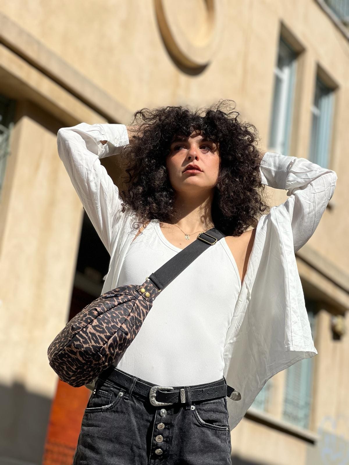 תיק צד ויטל מנומר חדש