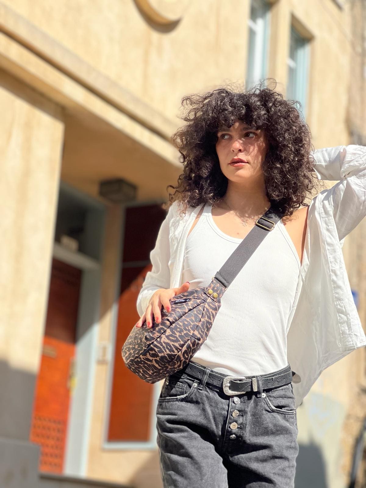 תיק צד ויטל מנומר חדש