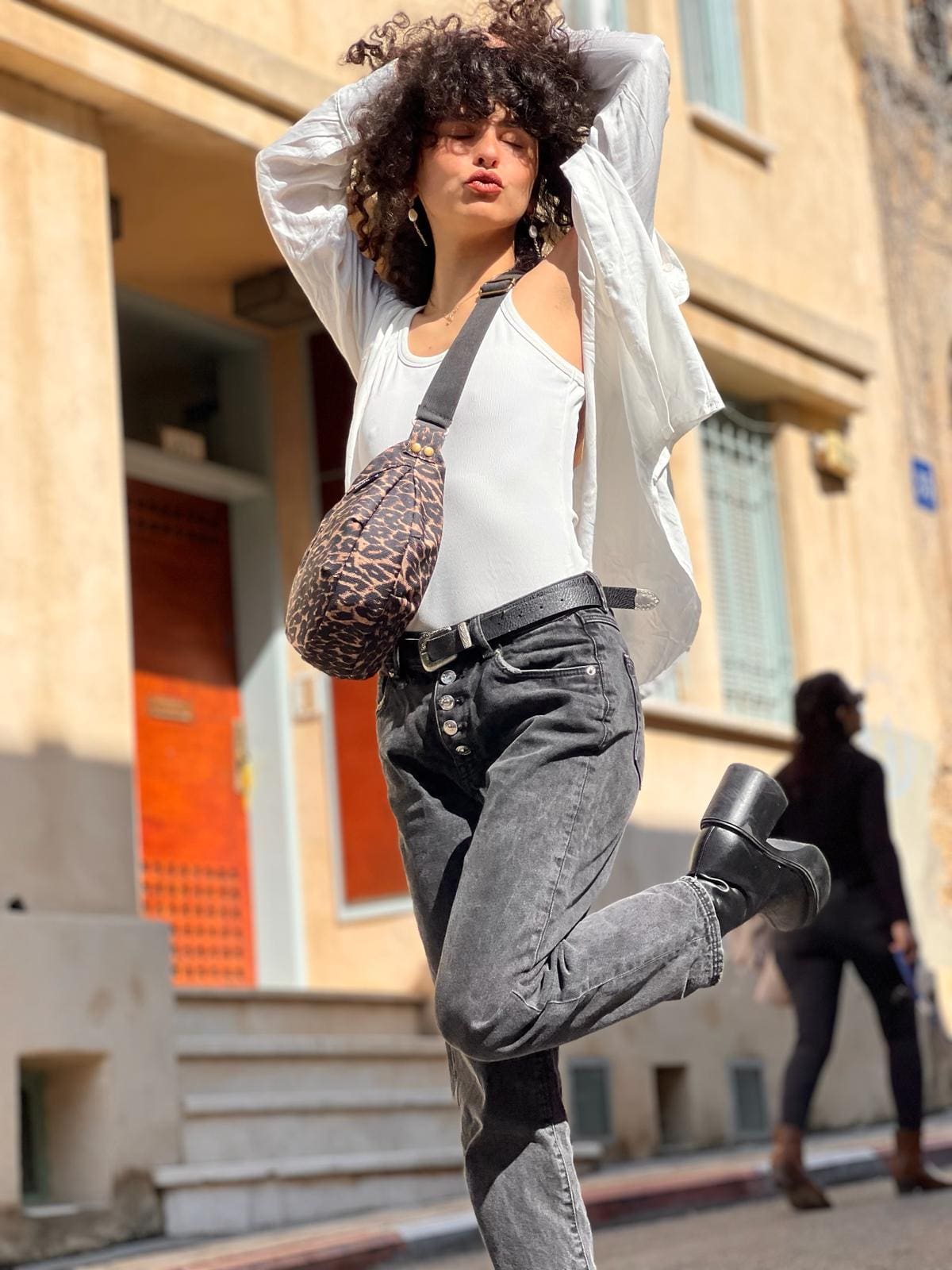 תיק צד ויטל מנומר חדש