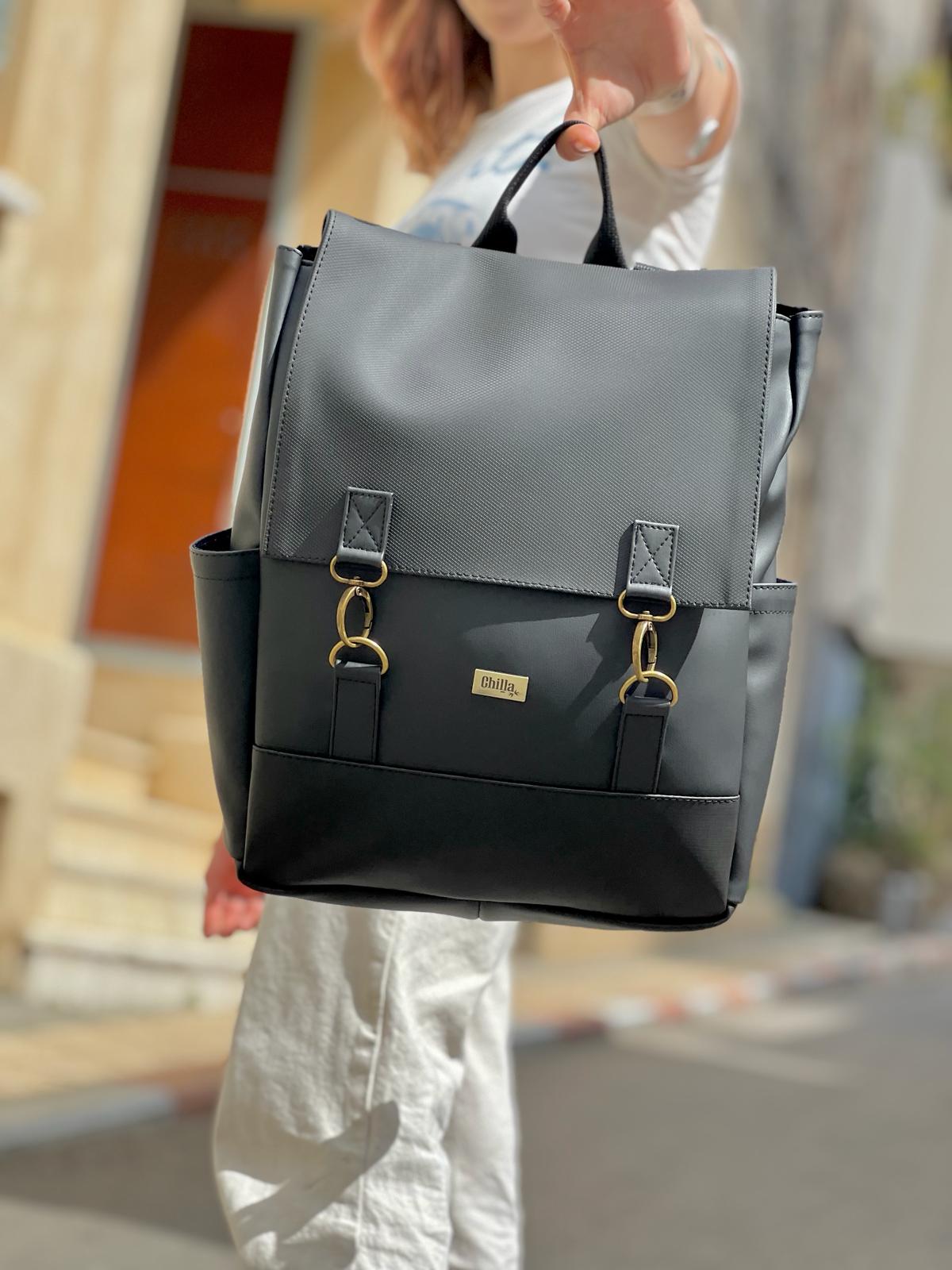 New Textured Black Unicorn Backpack
