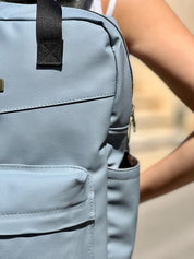 תיק NOAH תכלת-אפרפר טקסטורה