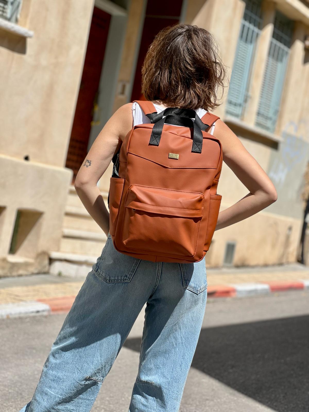 Terracotta NOAH Backpack - Chilla Vegan Bags