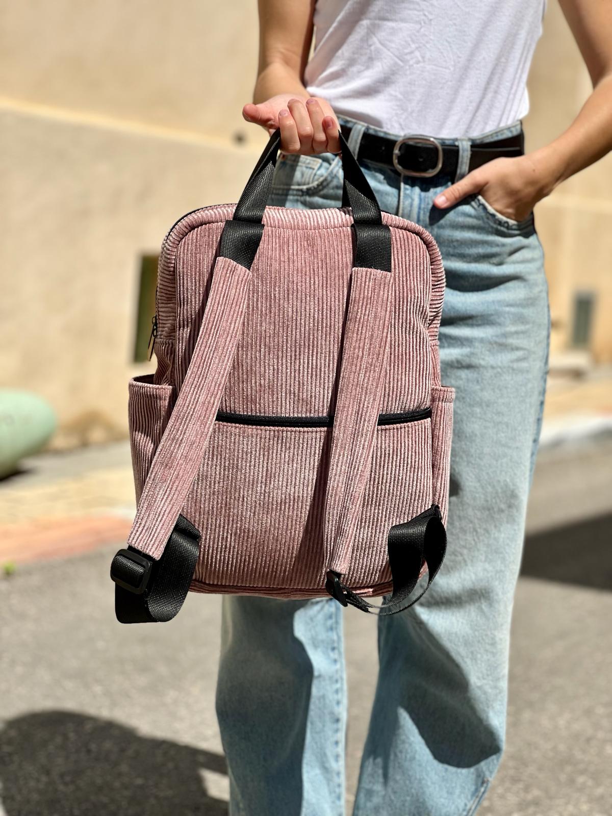 Vintage Pink Corduroy NOAH Backpack