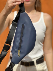 פאוץ' רוני כחול נייבי טקסטורה