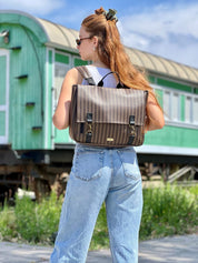 תיק גב/צד Jaffa גדול פסים