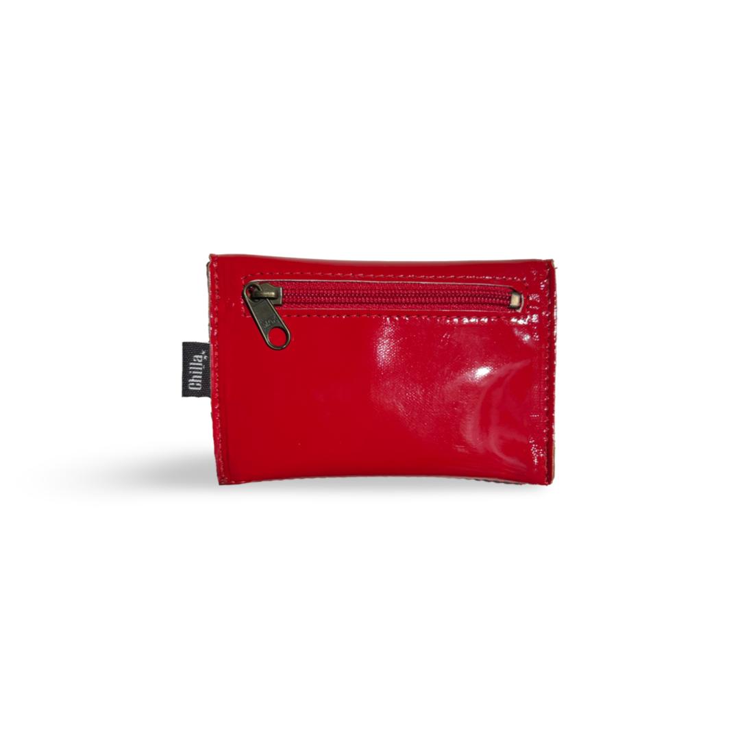 Red Lacquered Small Wallet