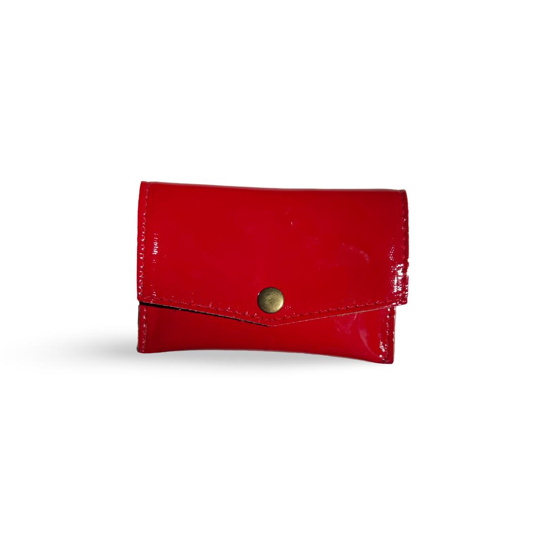 Red Lacquered Small Wallet