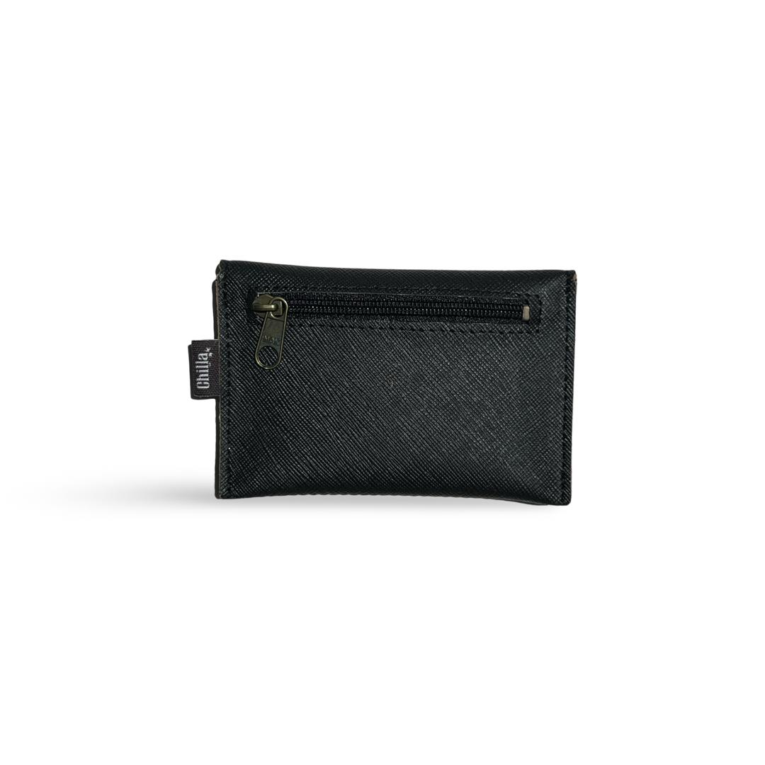 Black Textured New Small Wallet -