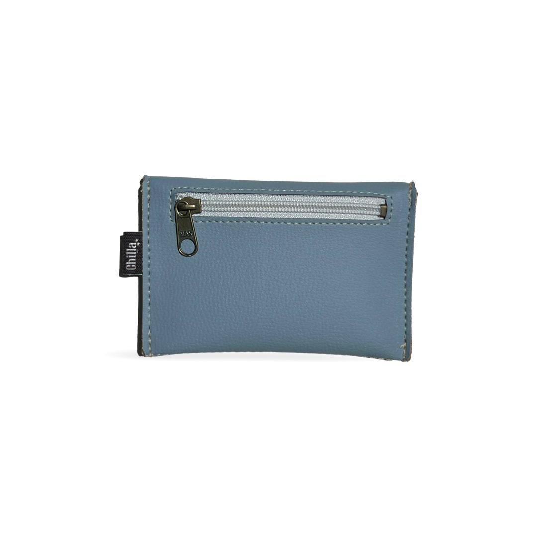 Light Blue Textured Small Wallet