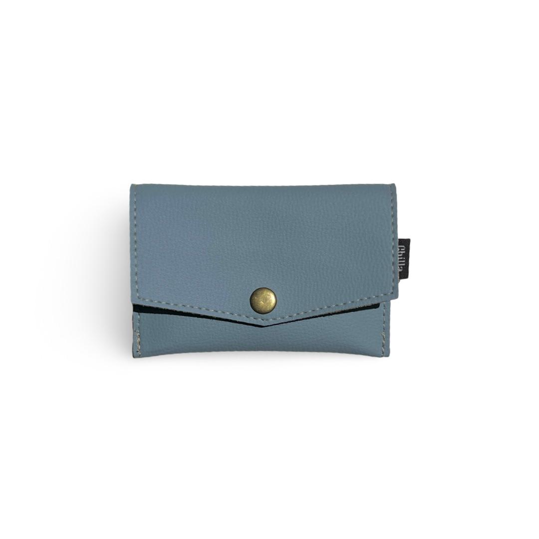 Light Blue Textured Small Wallet