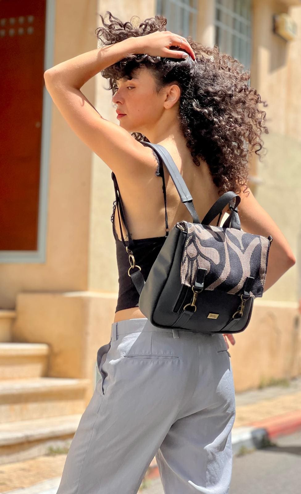 תיק גב/צד Jaffa קטן לוקסוס