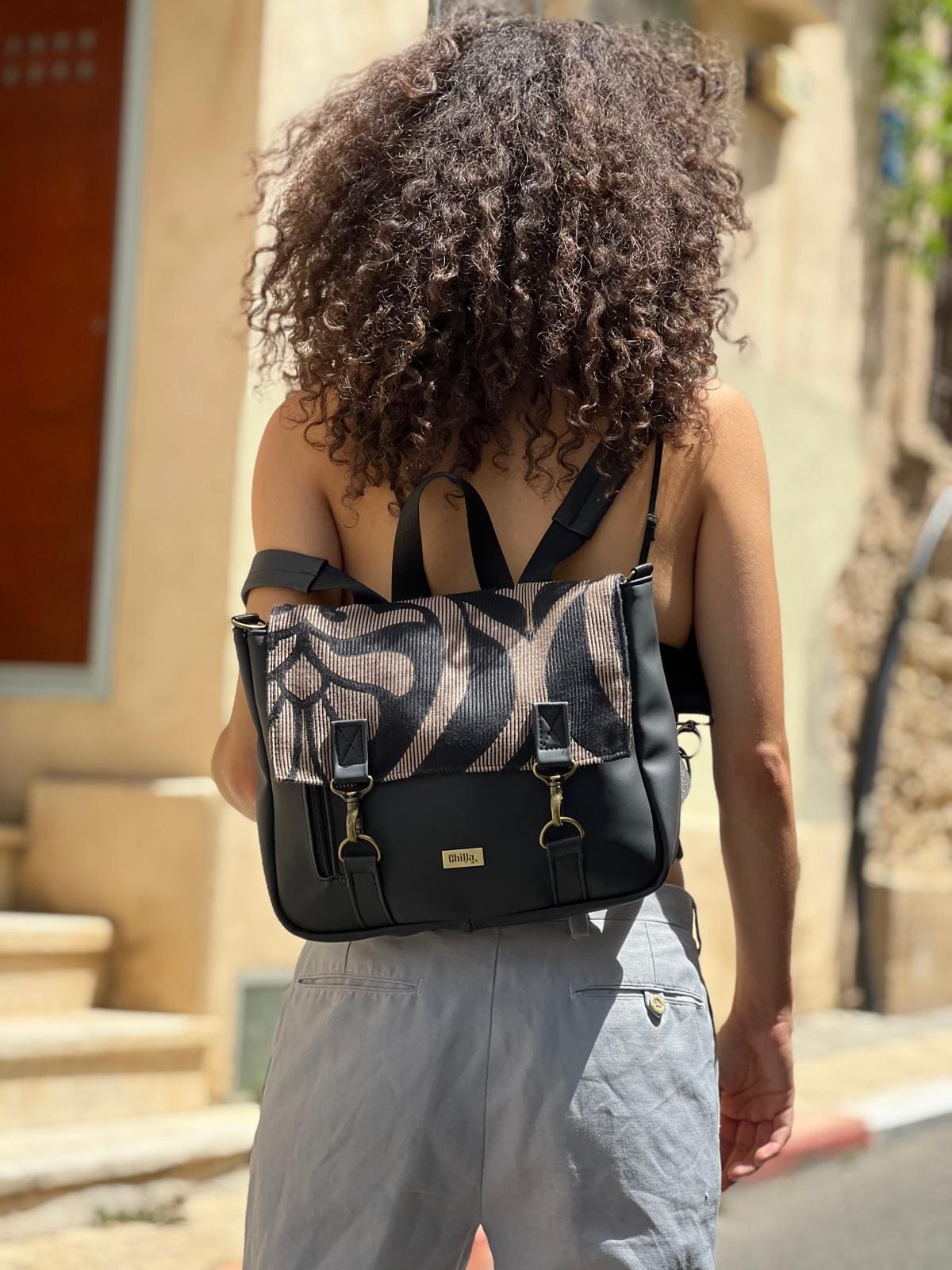 תיק גב/צד Jaffa קטן לוקסוס