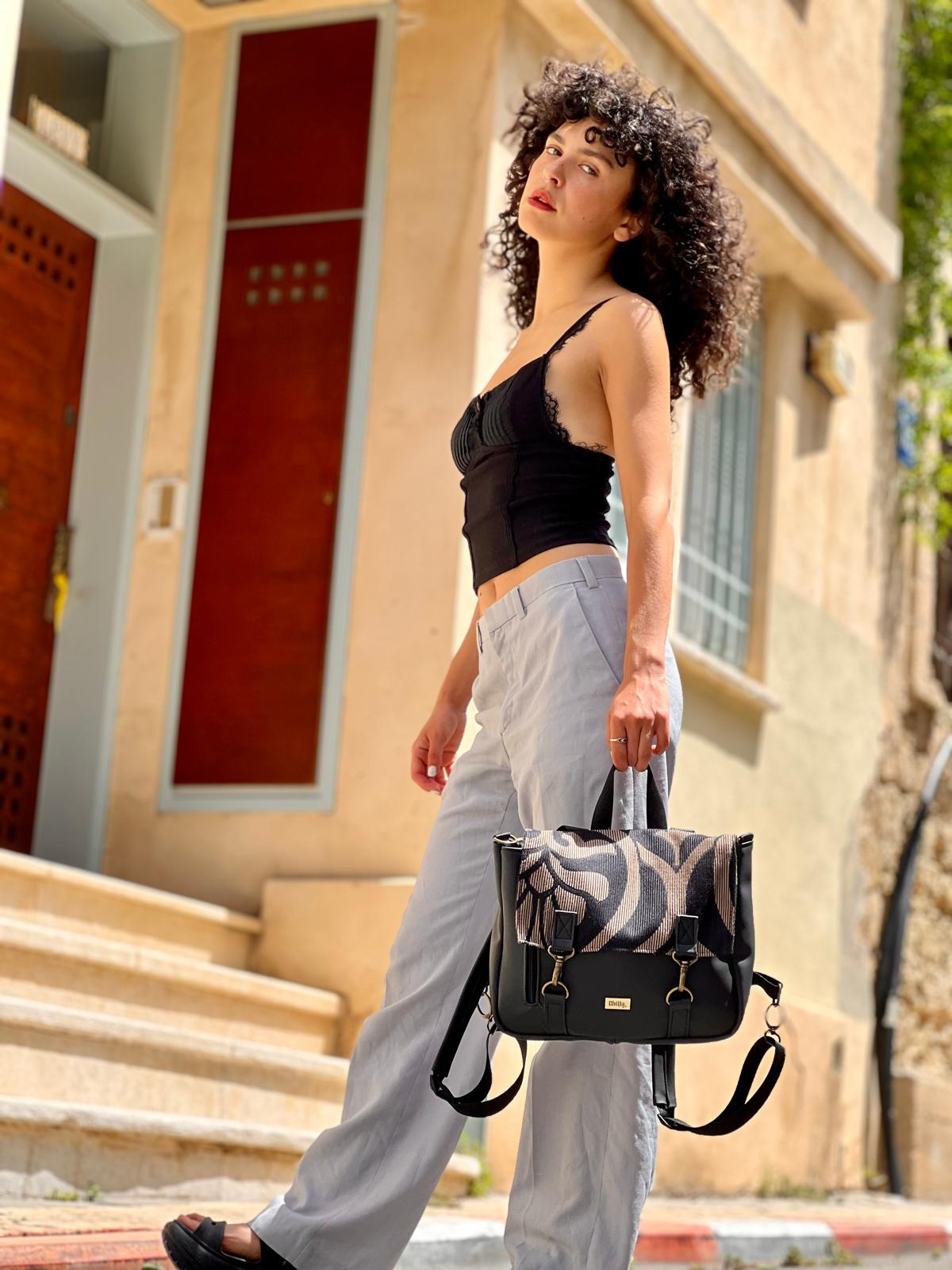 Luxury Small Jaffa Backpack/Shoulder Bag - Chilla Vegan Bags
