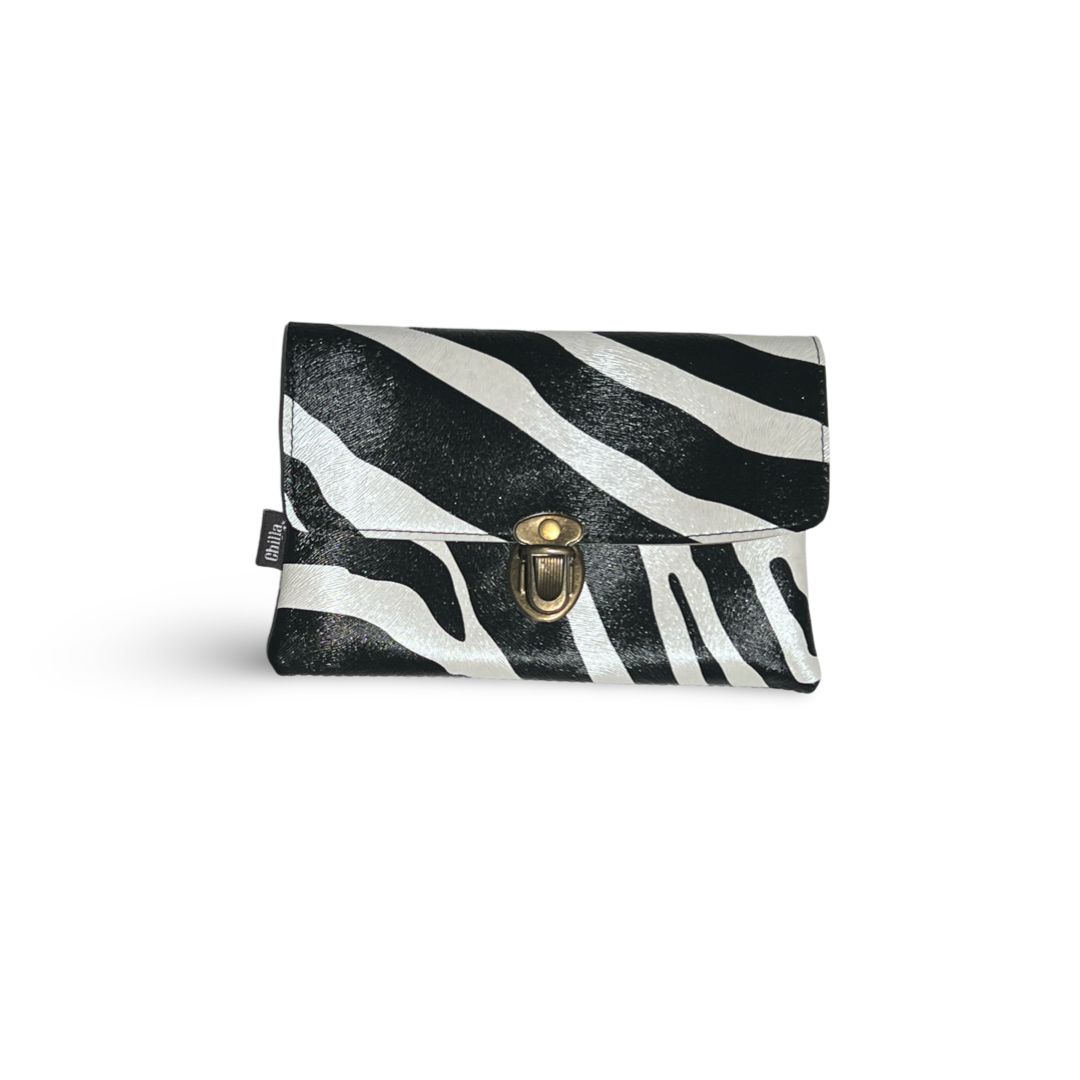 Zebra 'Class' Wallet - Chilla Vegan Bags