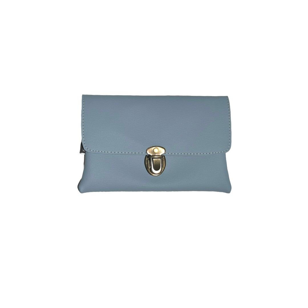 Pastel Light Blue 'Class' Wallet - Chilla Vegan Bags