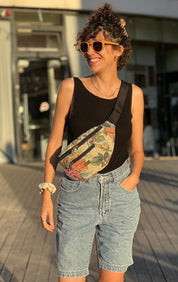 פאוץ' רוני גדול וינטייג' שמנת גובלן