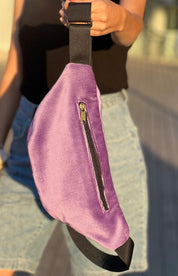 פאוץ' רוני גדול סגול קטיפה