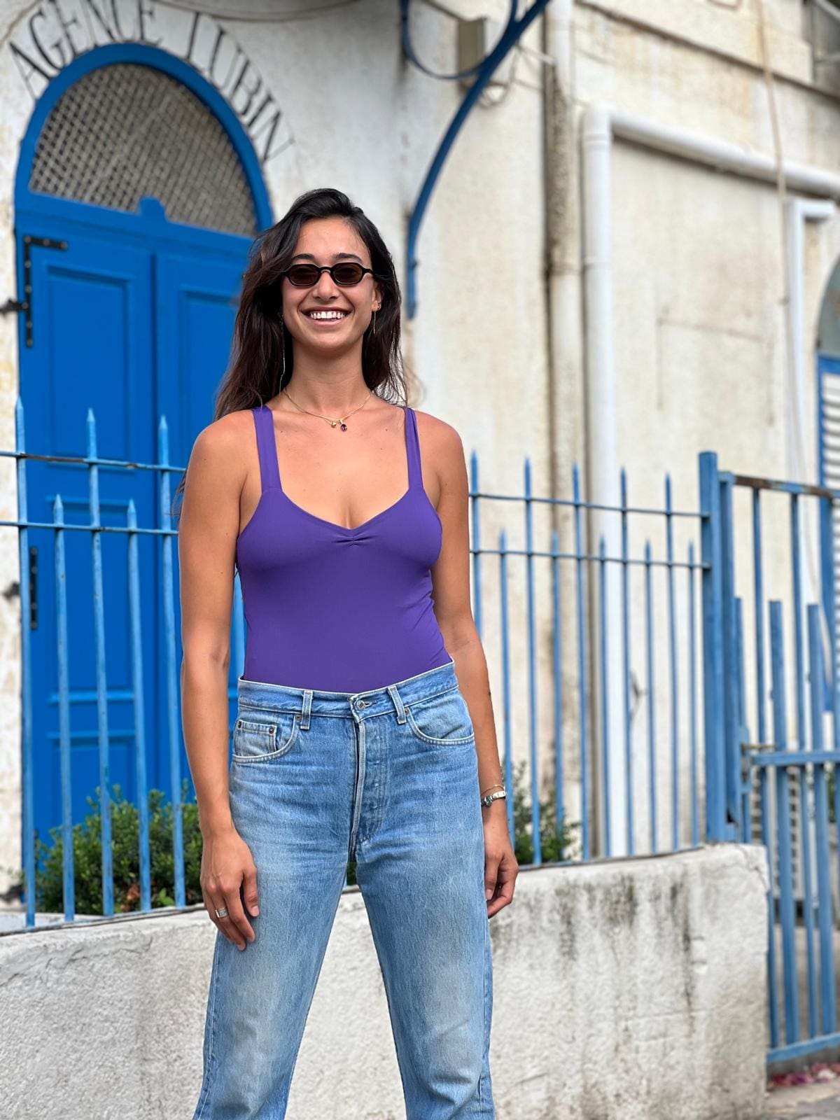 טופ שובל חדש סגול