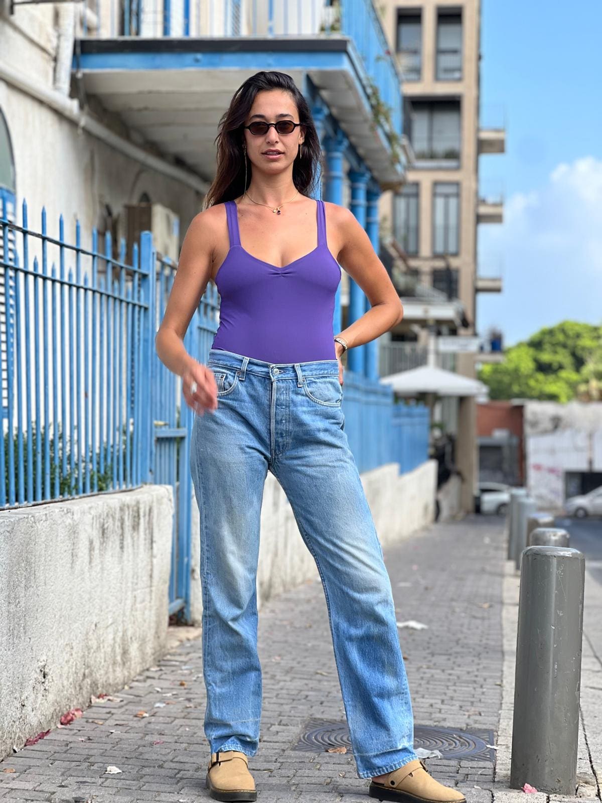 טופ שובל חדש סגול