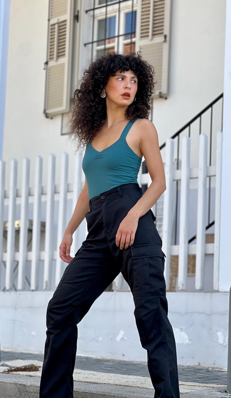 טופ שובל חדש ירוק בקבוק