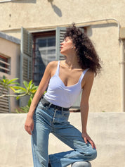 טופ שובל חדש לבן חגיגי