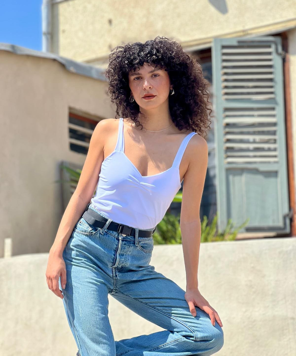 טופ שובל חדש לבן חגיגי