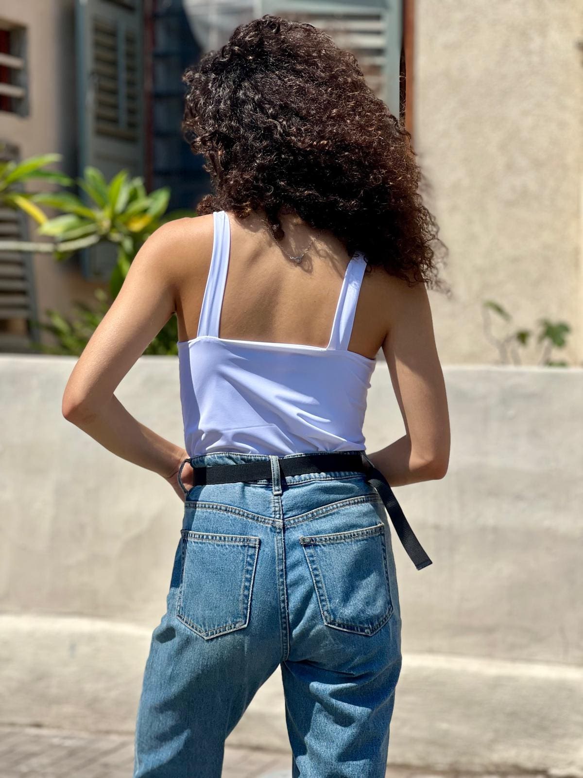 טופ שובל חדש לבן חגיגי