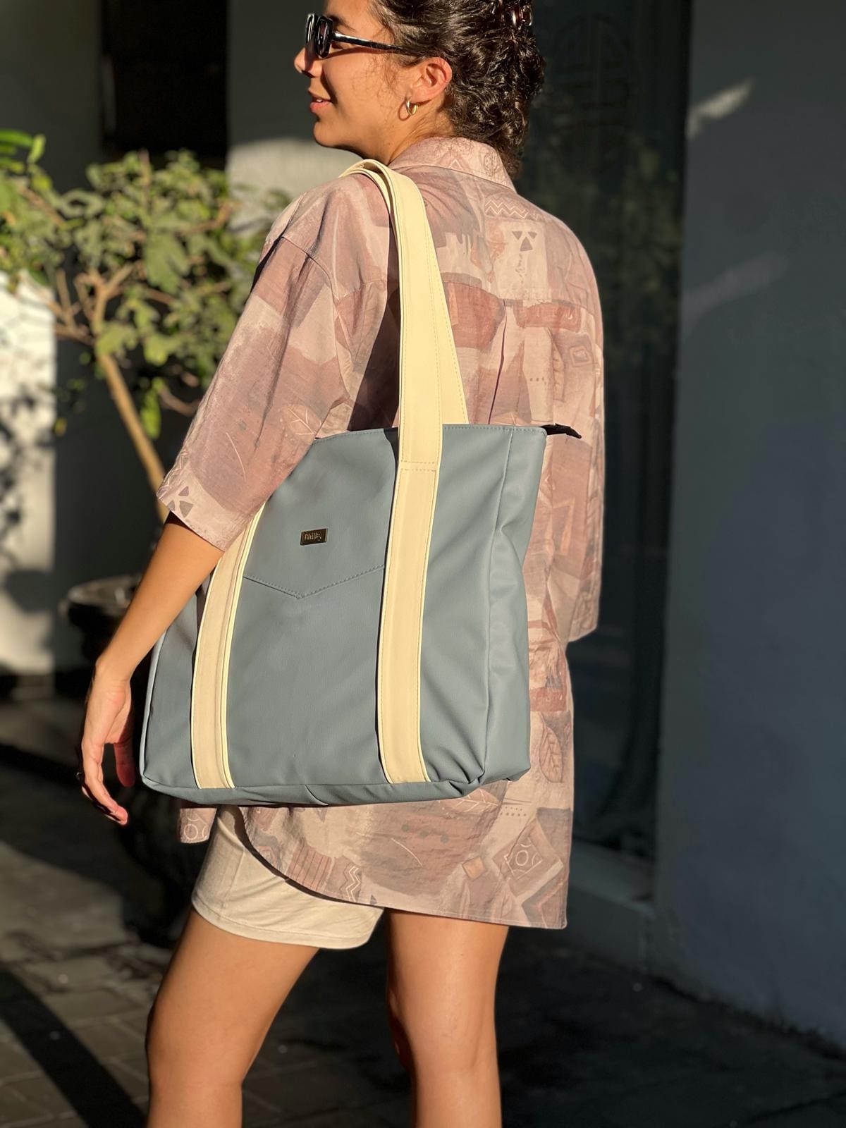 תיק צד גדול ללימודים NOKO תכלת פסטל