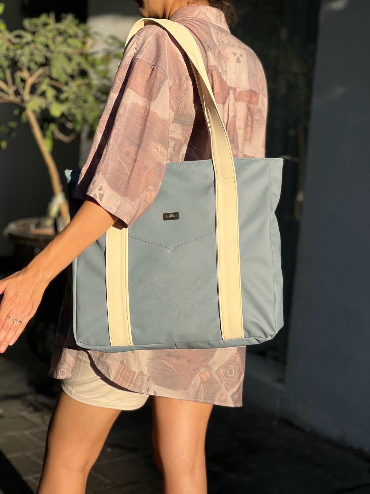 תיק צד גדול ללימודים NOKO תכלת פסטל