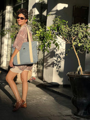 תיק צד גדול ללימודים NOKO תכלת פסטל