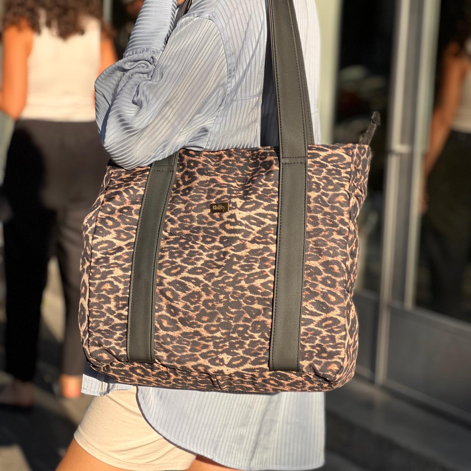 Leopard Print NOKO Large Shoulder Bag -