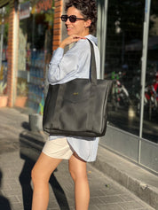 תיק צד גדול ללימודים NOKO שחור קלאסי