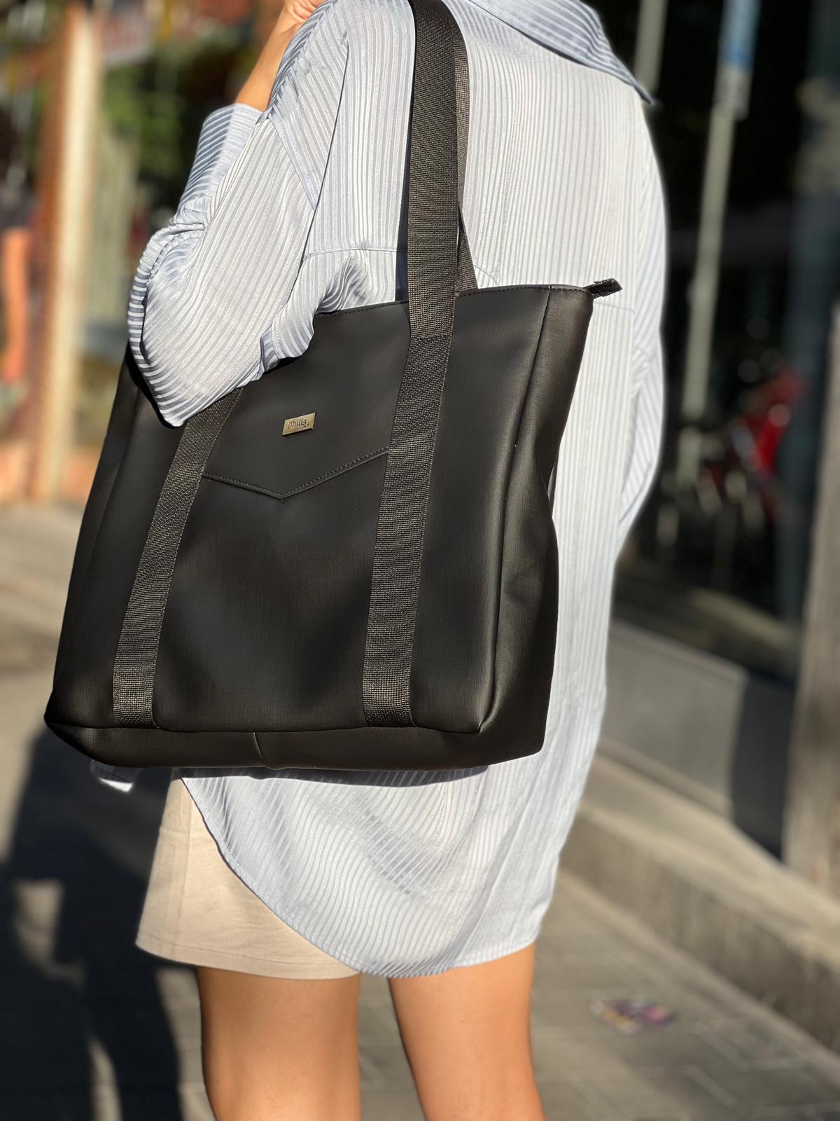 Classic Black NOKO Large Shoulder Bag -