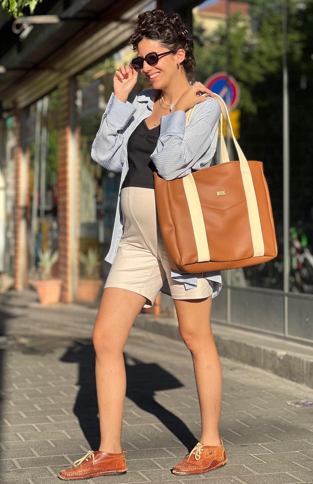 תיק צד גדול ללימודים NOKO קאמל מושלם