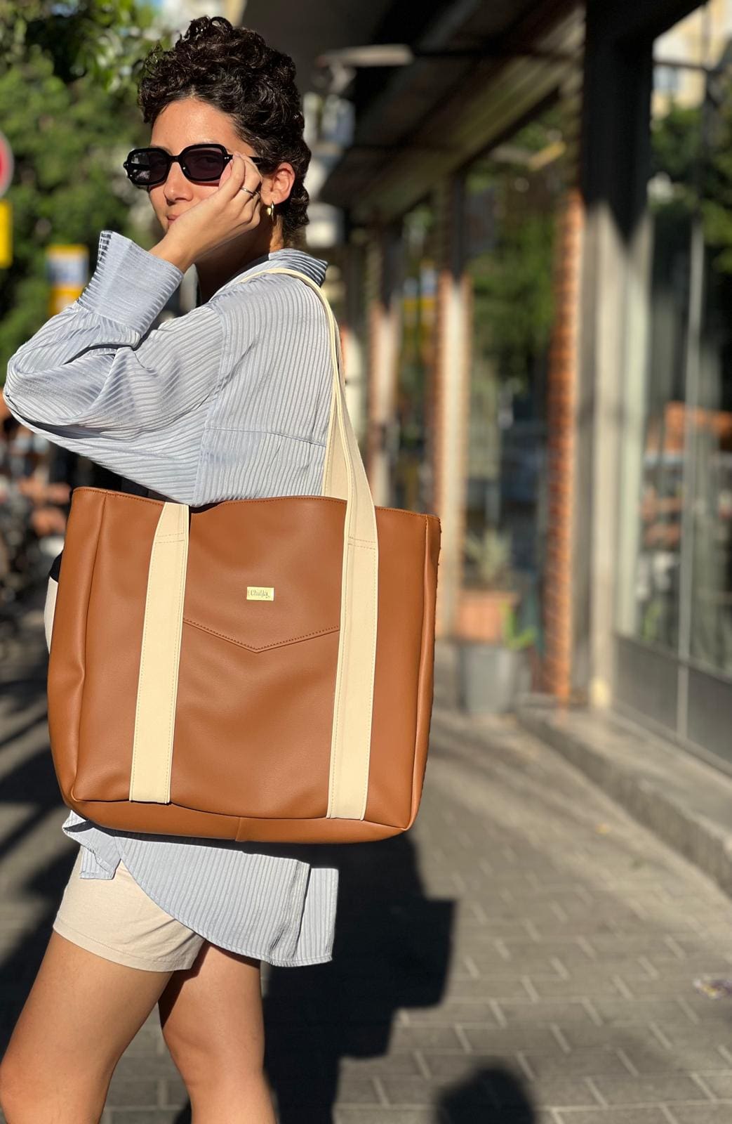 תיק צד גדול ללימודים NOKO קאמל מושלם