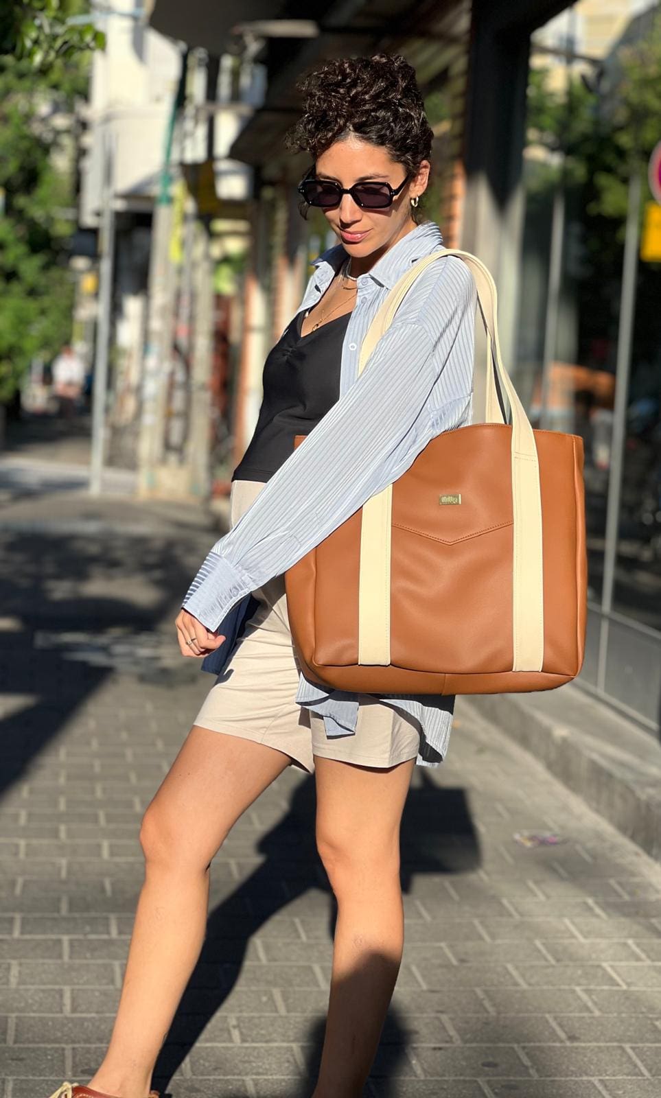 תיק צד גדול ללימודים NOKO קאמל מושלם