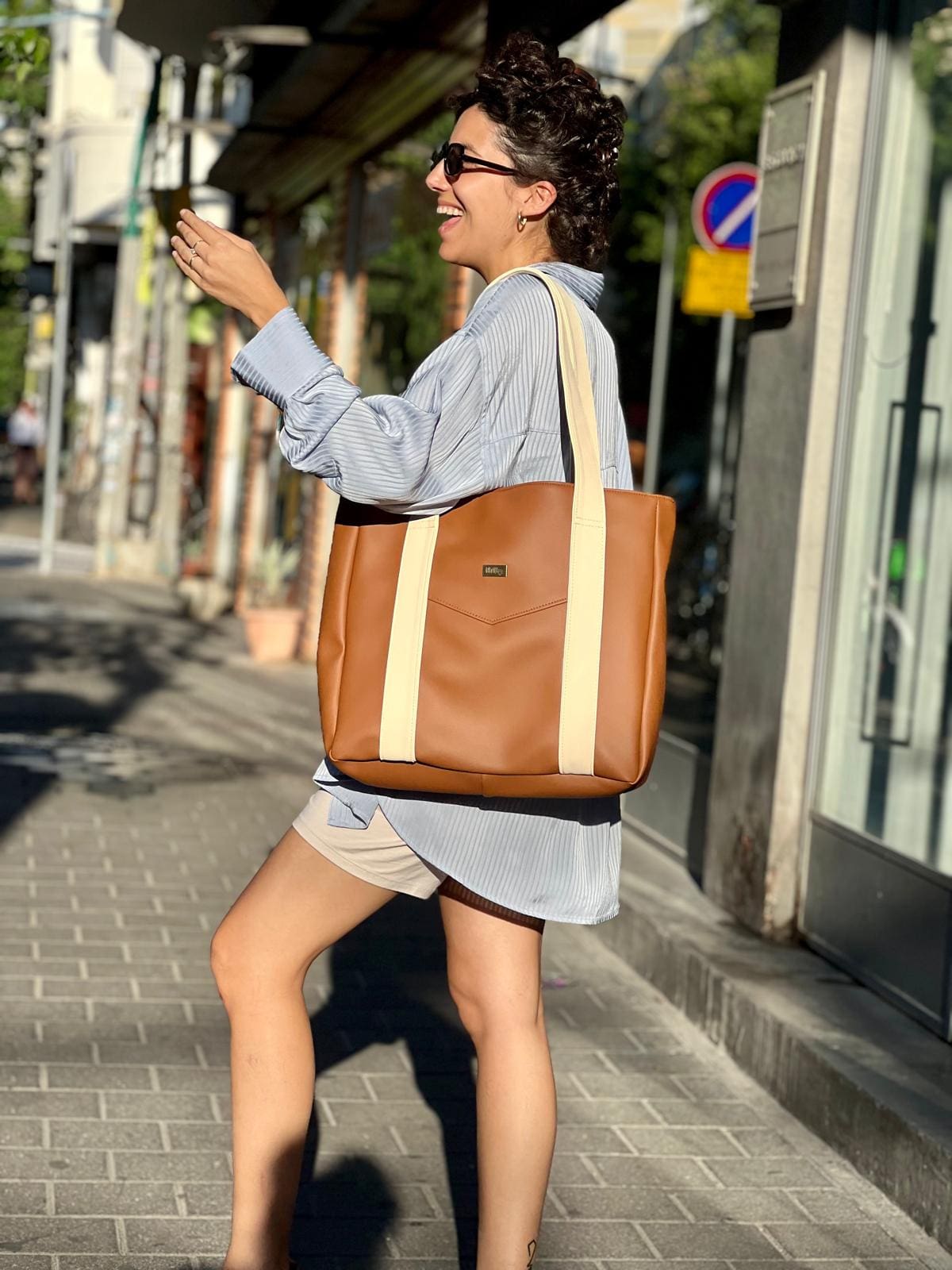 תיק צד גדול ללימודים NOKO קאמל מושלם