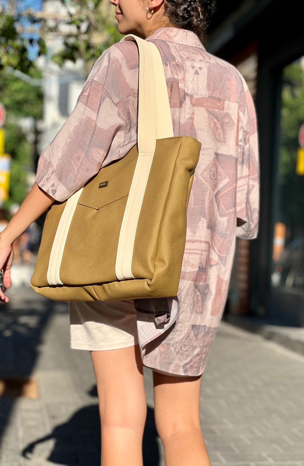 Mustard Canvas NOKO Shoulder Bag -