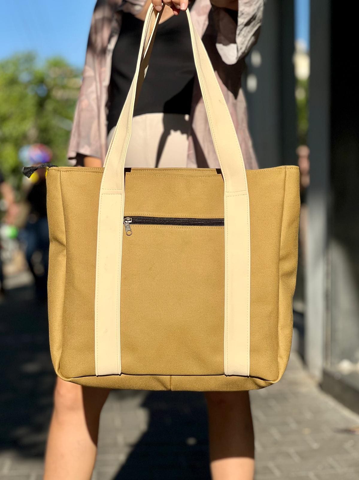 תיק צד NOKO חרדל קנבס