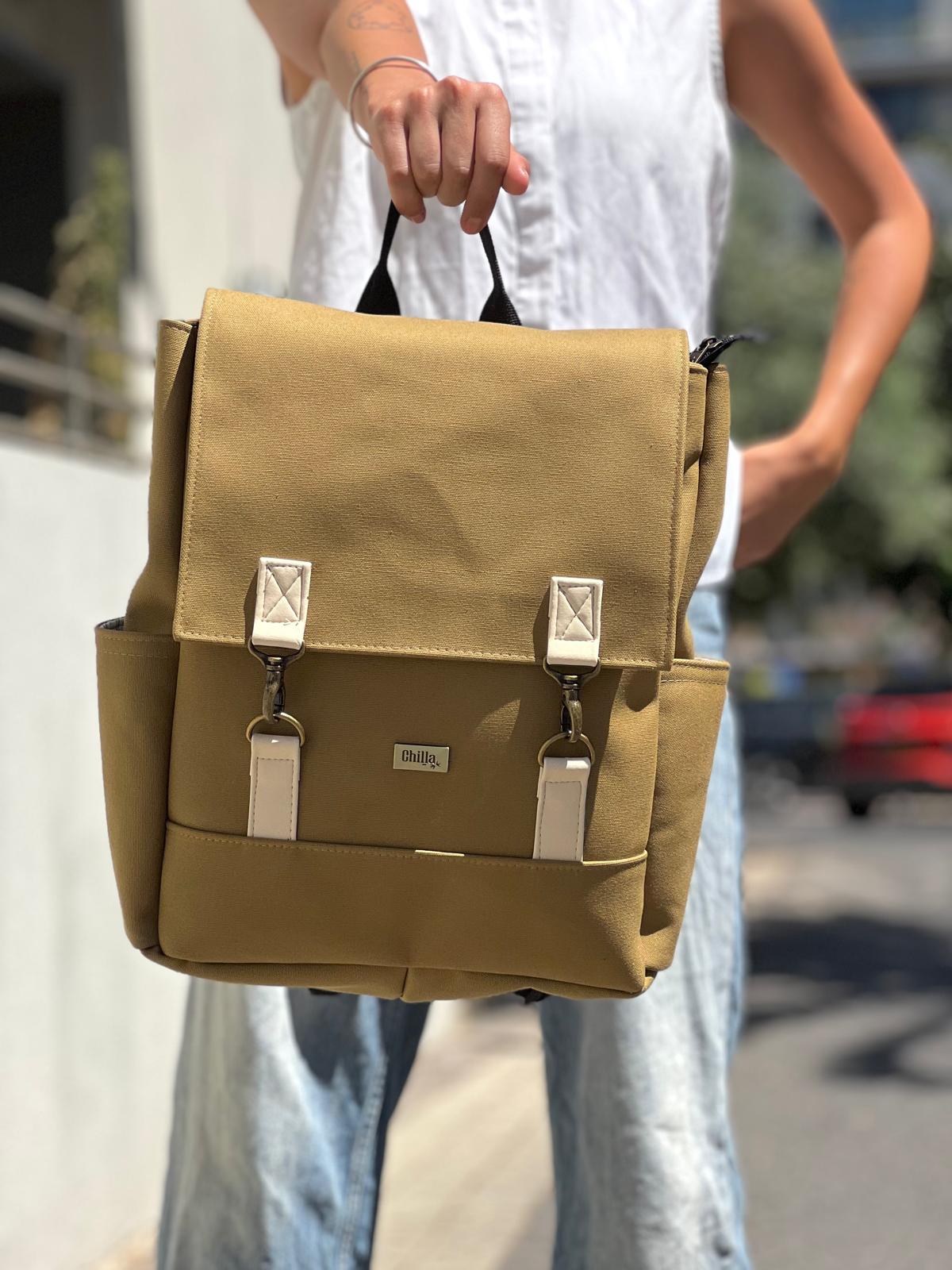 Mustard Canvas Unicorn Backpack