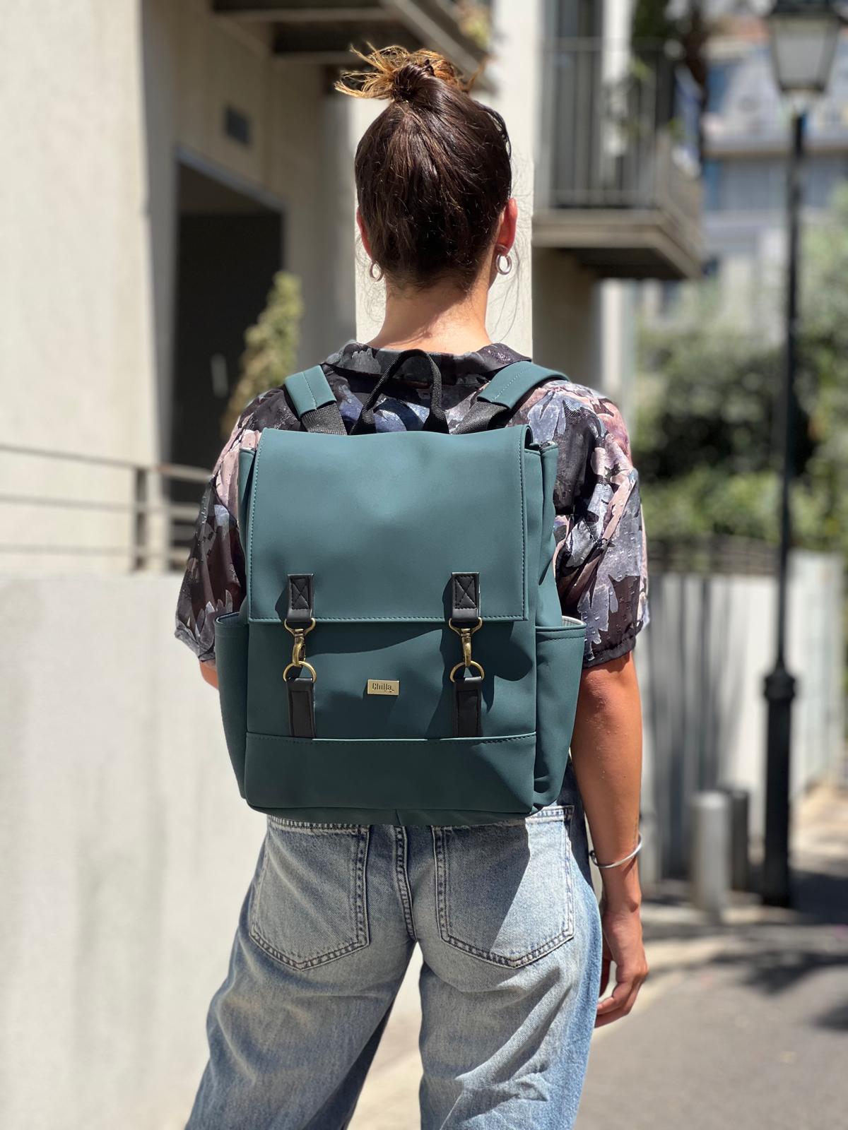 Green Nubuck Unicorn Backpack