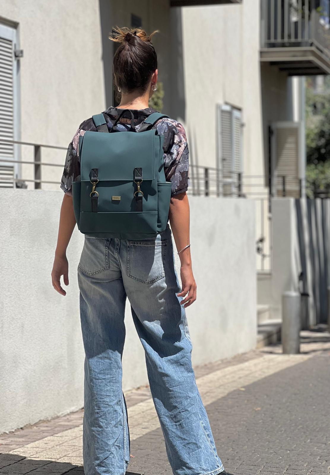 Green Nubuck Unicorn Backpack