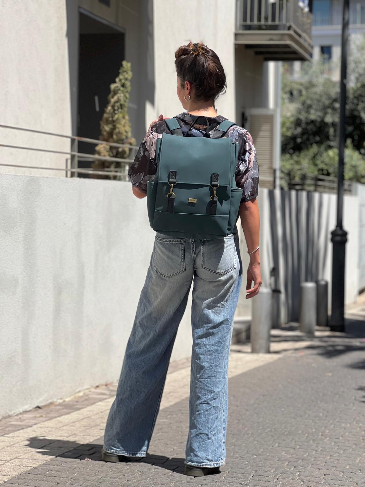 Green Nubuck Unicorn Backpack