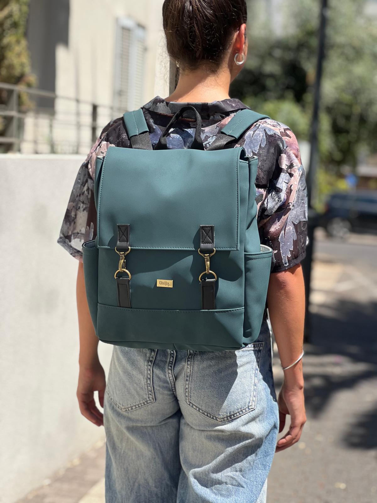 Green Nubuck Unicorn Backpack