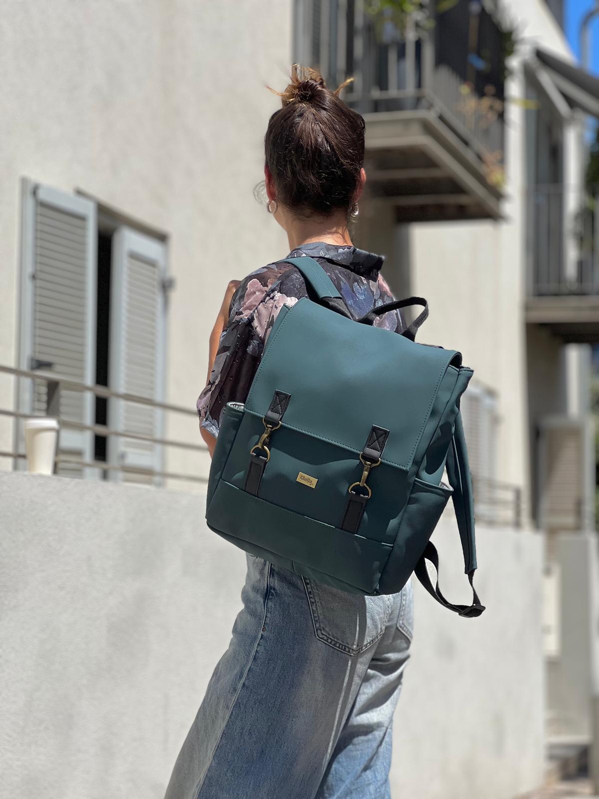 Green Nubuck Unicorn Backpack